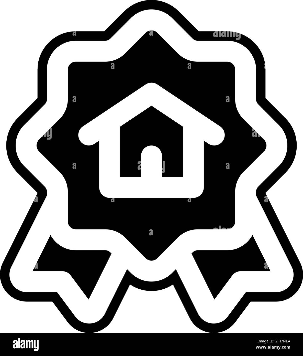 Icona della migliore scelta immobiliare Illustrazione Vettoriale