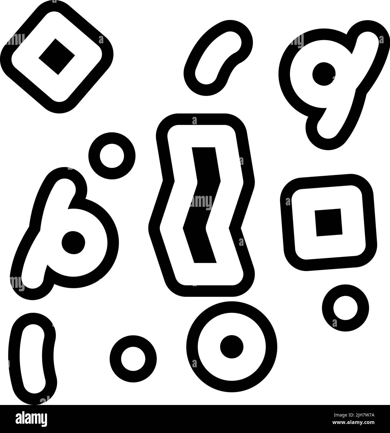 Premi icona confetti Illustrazione Vettoriale