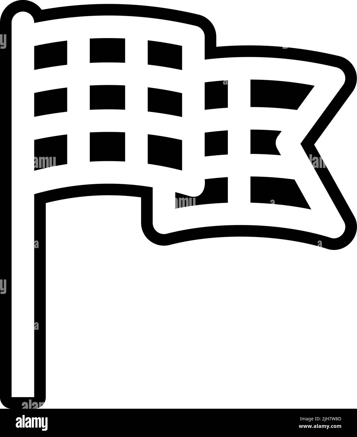 Icona della bandiera a scacchi dei premi Illustrazione Vettoriale