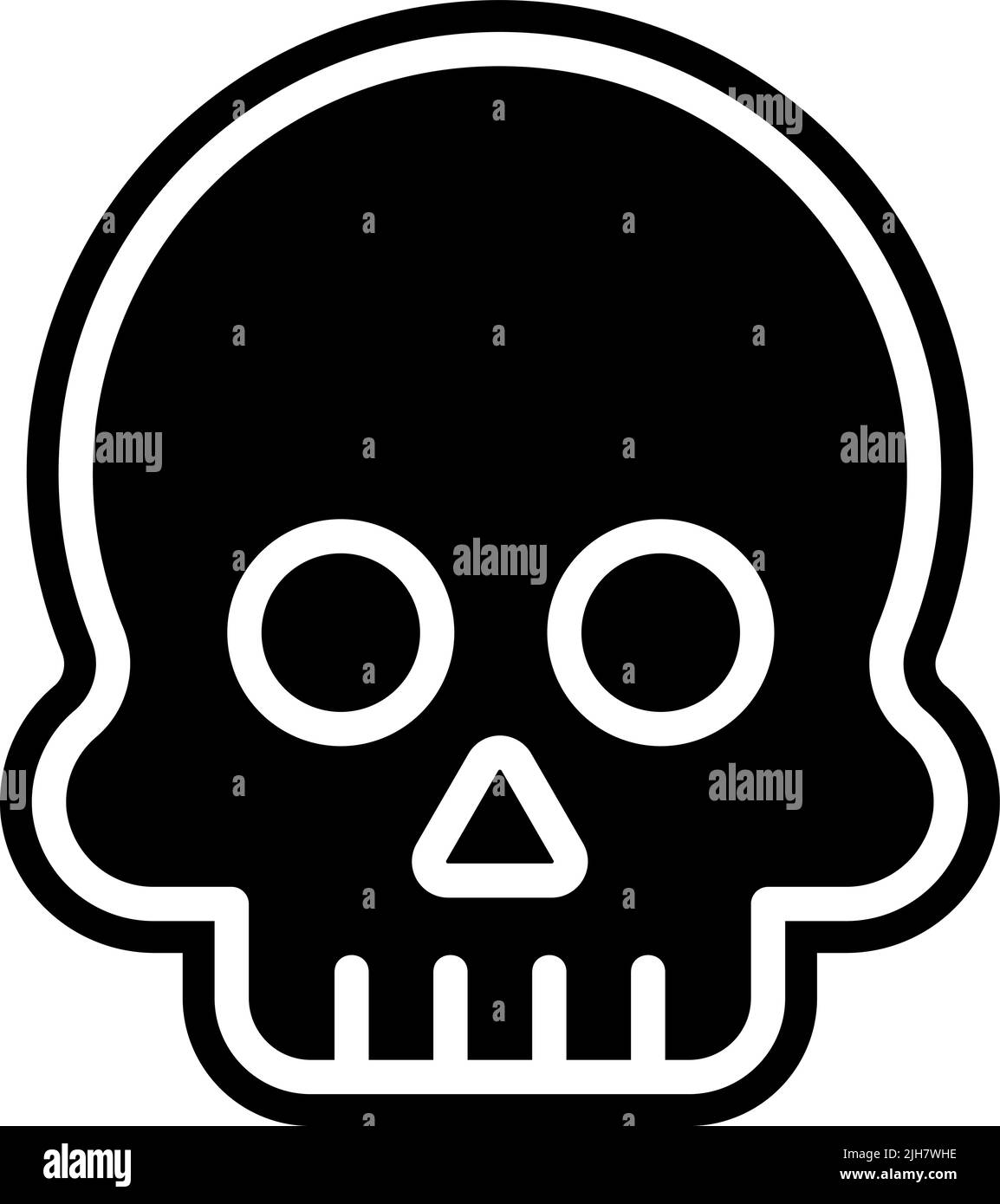 Video gioco elementi morte icona Illustrazione Vettoriale