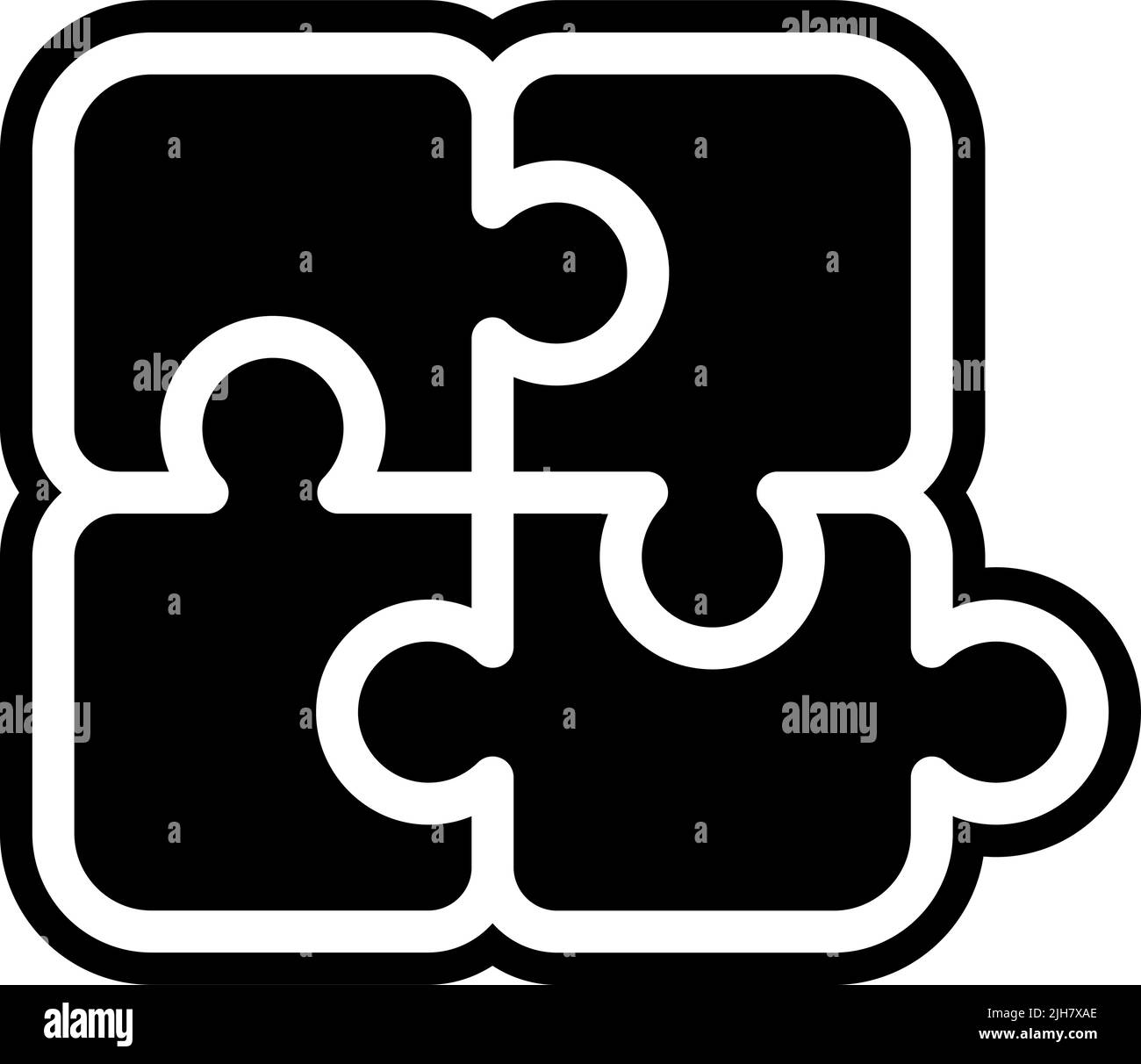 Giochi per bambini puzzle icona del gioco Illustrazione Vettoriale