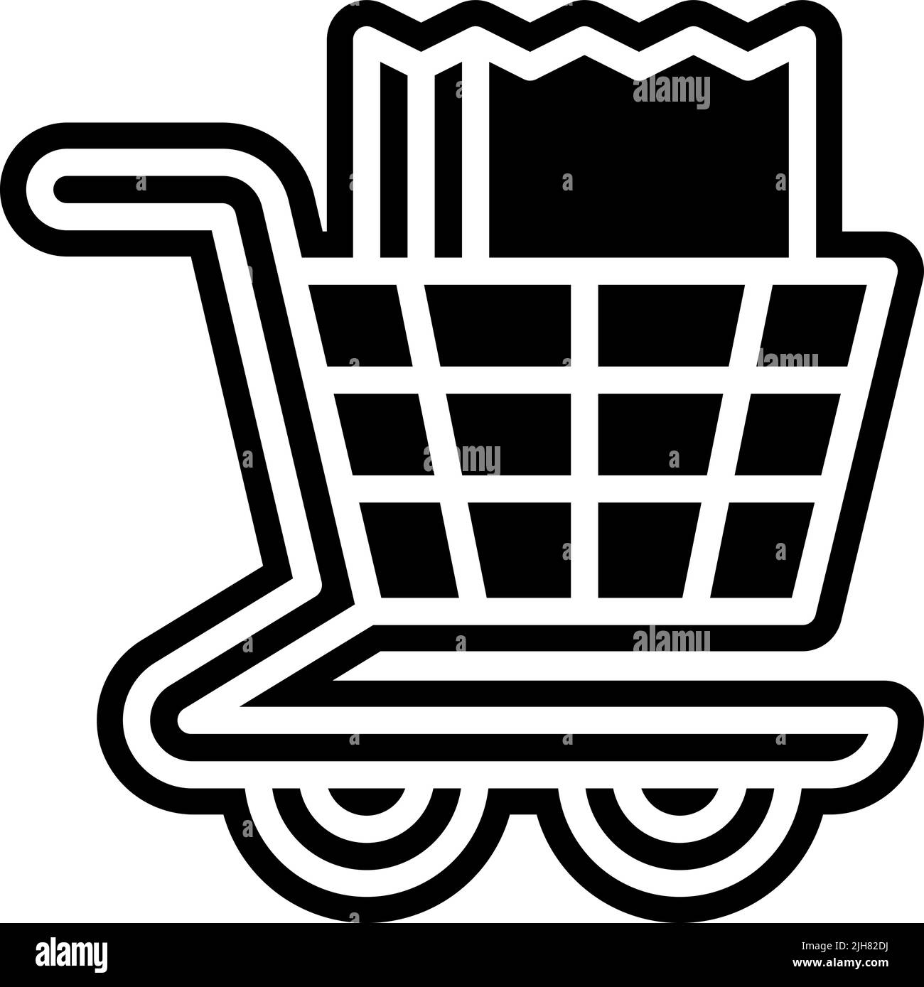 Icona del carrello della spesa Illustrazione Vettoriale