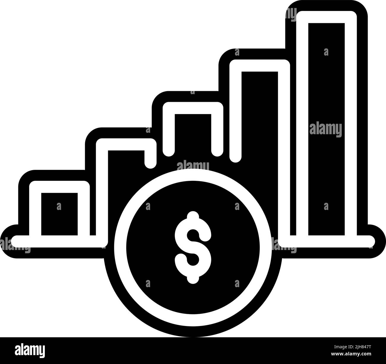 Icona del grafico finanziario Illustrazione Vettoriale