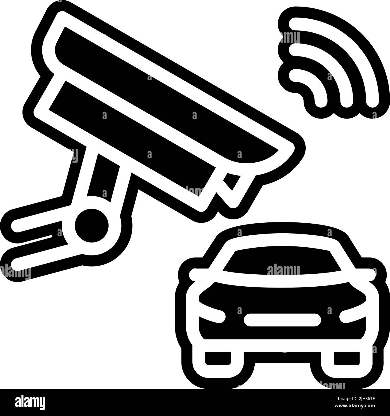 Icona di monitoraggio IIoT Illustrazione Vettoriale