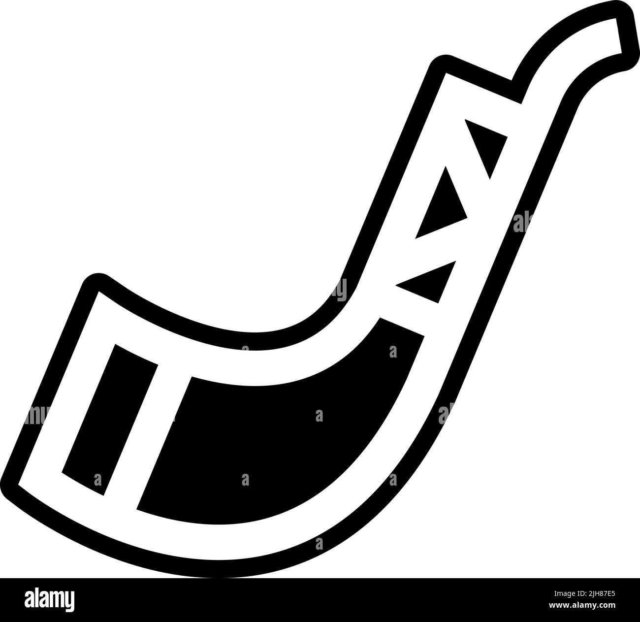 Strumenti musicali gastorena bagpipe icona Illustrazione Vettoriale