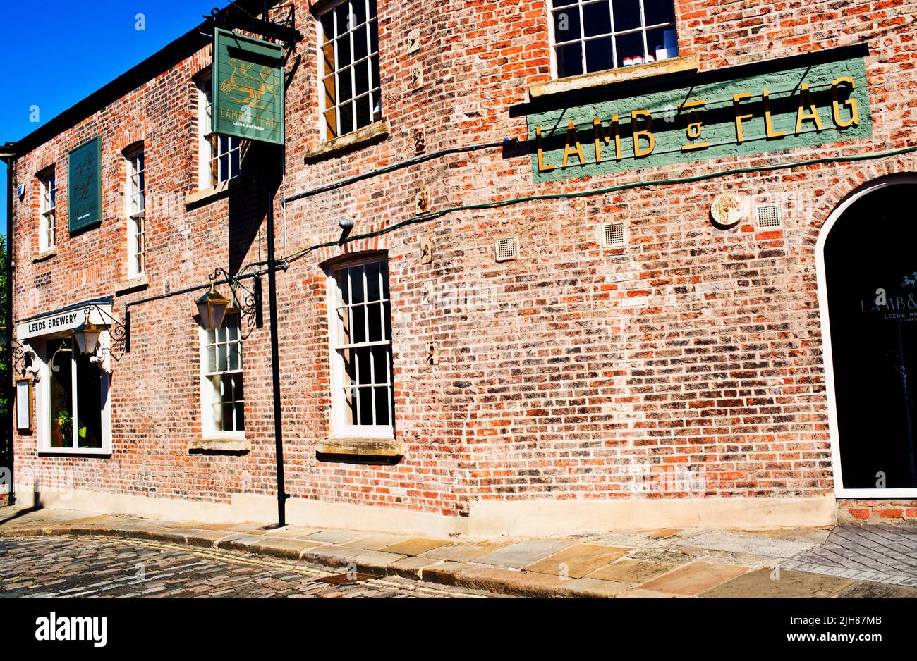 The Lamb and Flag Pub, Leeds, Inghilterra Foto Stock