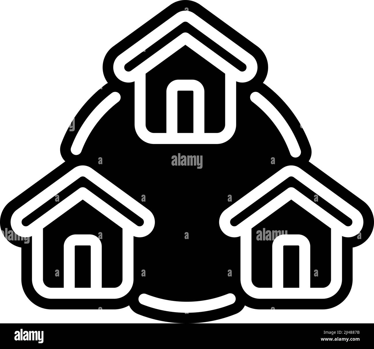 Icona del ciclo di gestione della proprietà Illustrazione Vettoriale