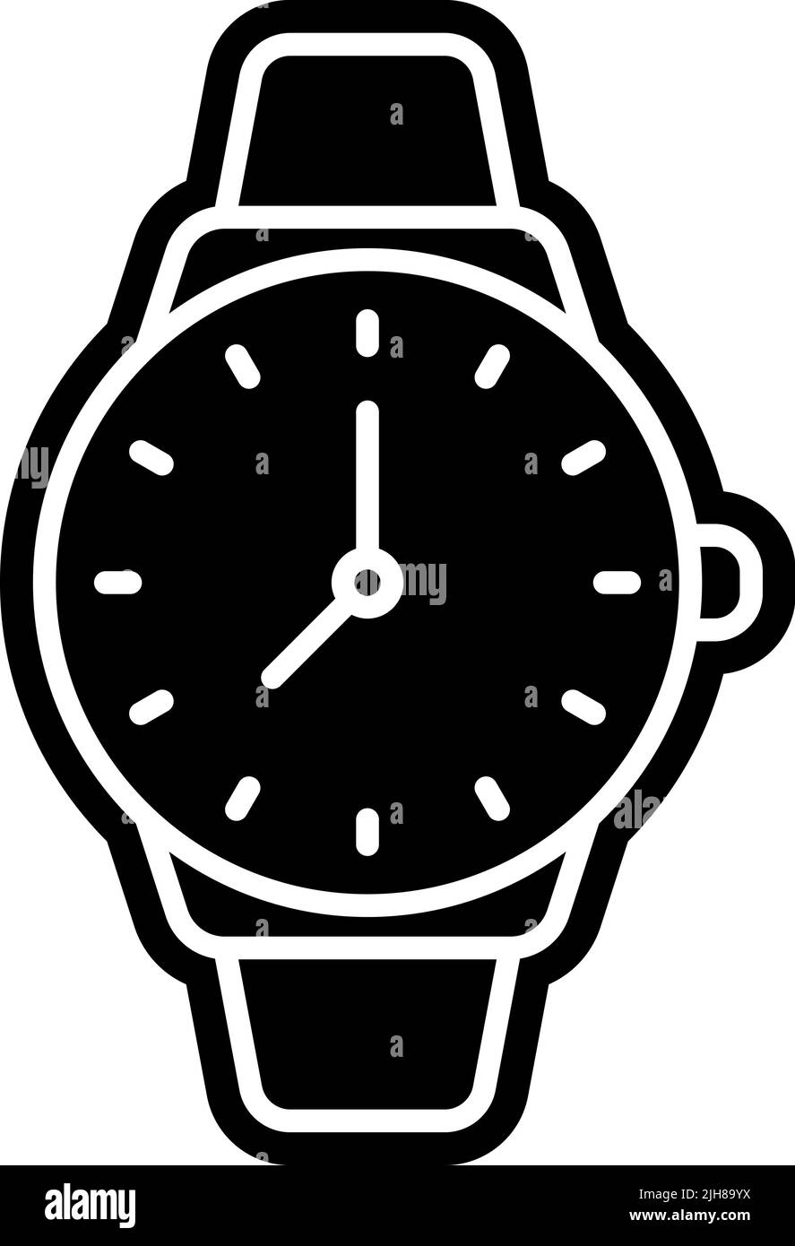 Icona del orologio da polso Smart City Illustrazione Vettoriale