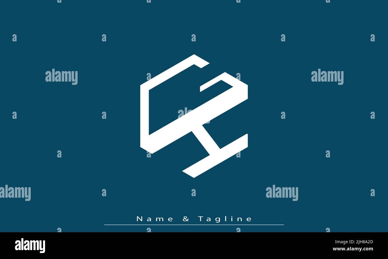 Lettere alfabetiche iniziali logo monogramma GH , HG Illustrazione Vettoriale