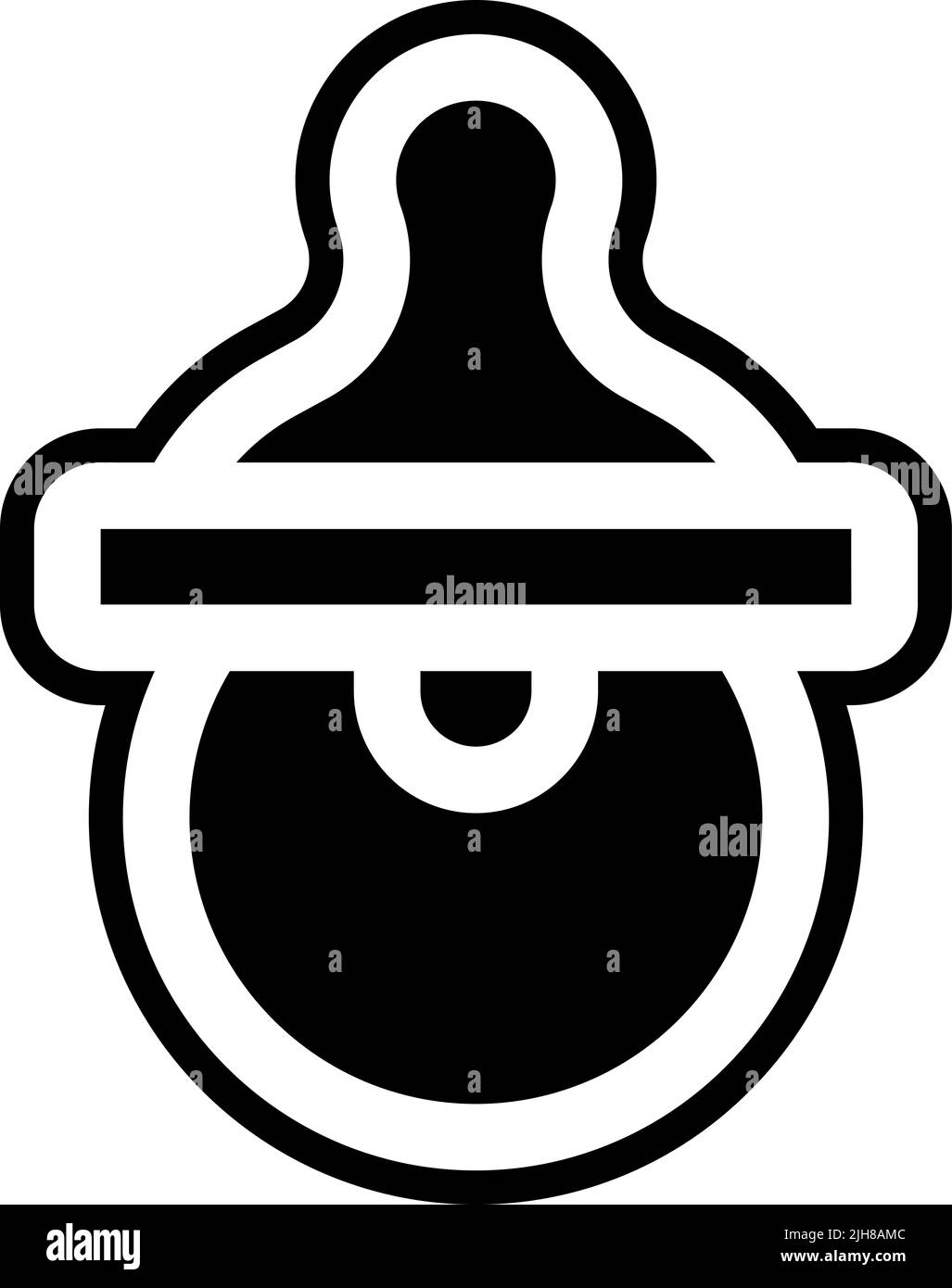 Icona del succhietto gravidanza Illustrazione Vettoriale