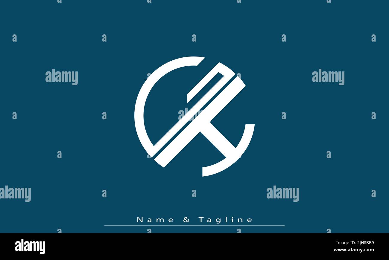 Lettere alfabetiche iniziali logo monogramma GH , HG Illustrazione Vettoriale