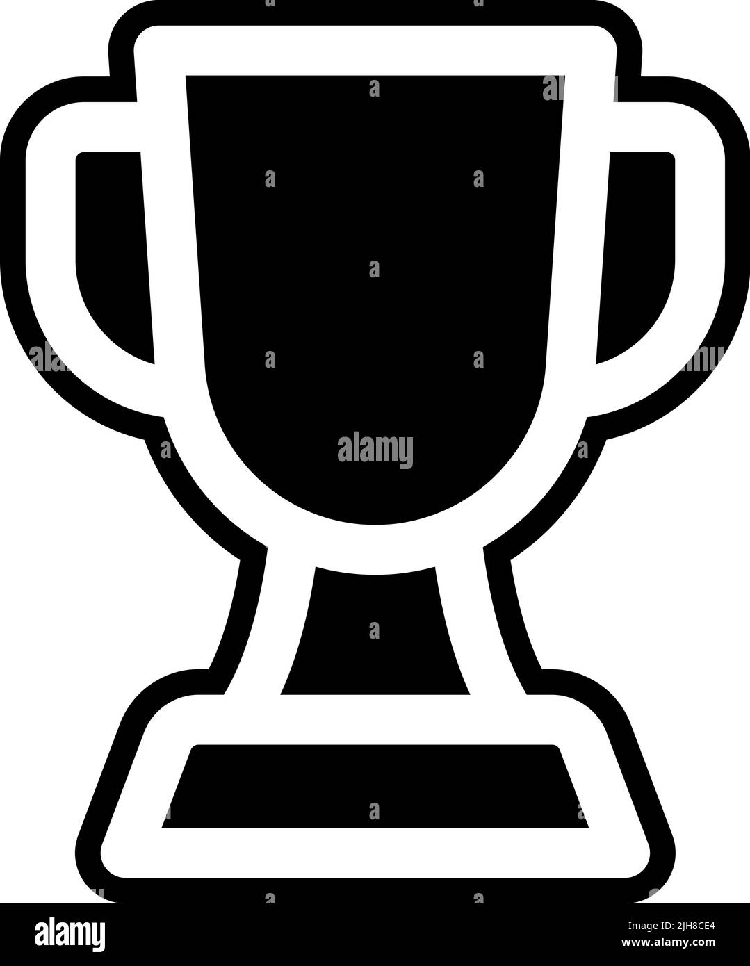 Icona trofeo scuola e apprendimento online Illustrazione Vettoriale