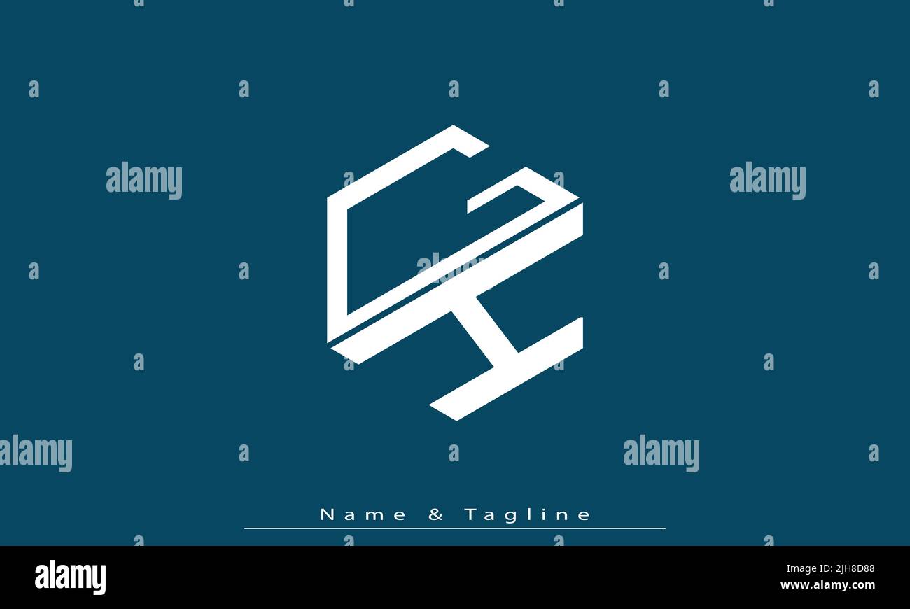 Lettere alfabetiche iniziali logo monogramma GH , HG Illustrazione Vettoriale