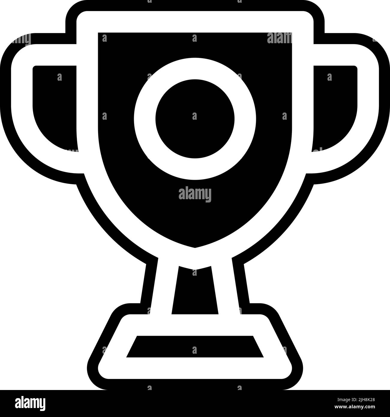 Icona trofeo ricchezza e lusso Illustrazione Vettoriale