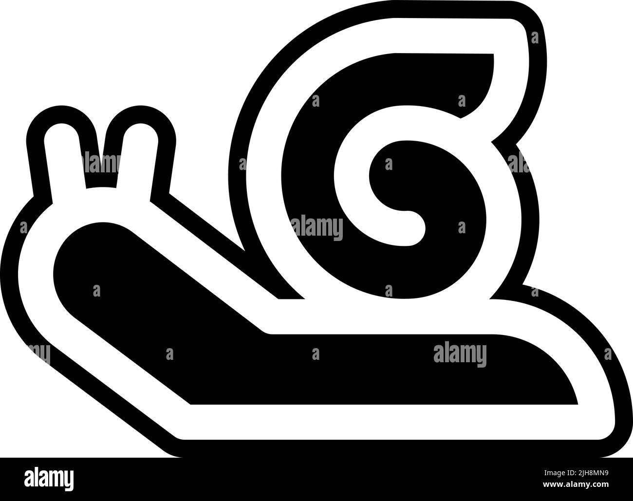 Animali lumaca . Illustrazione Vettoriale