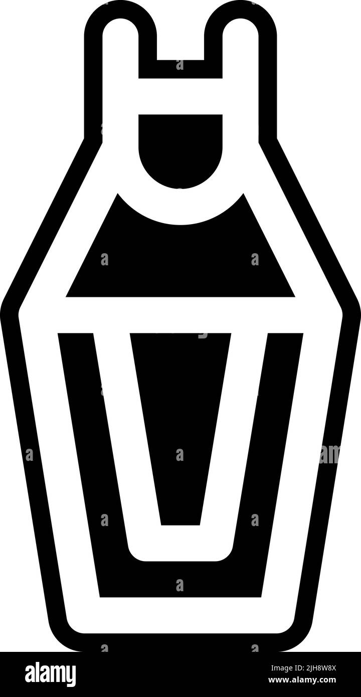 Egitto vaso canopico . Illustrazione Vettoriale