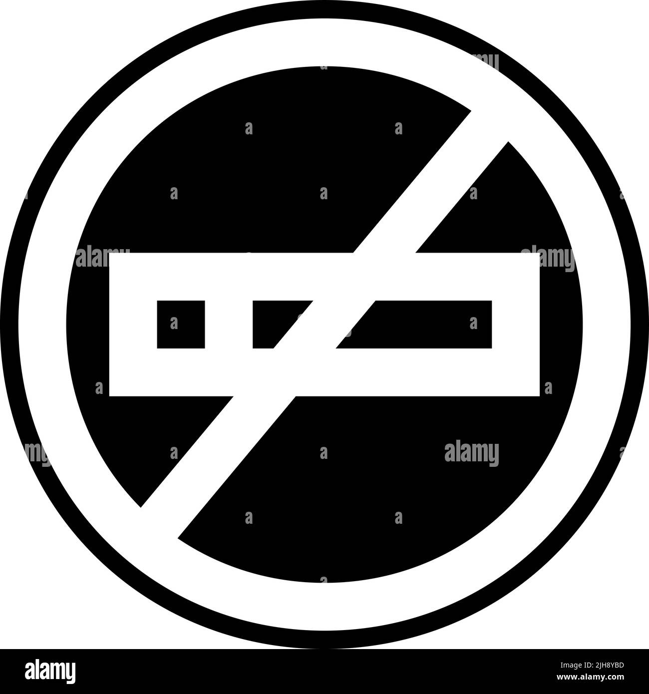 Cibo e ristorante non fumatori. Illustrazione Vettoriale