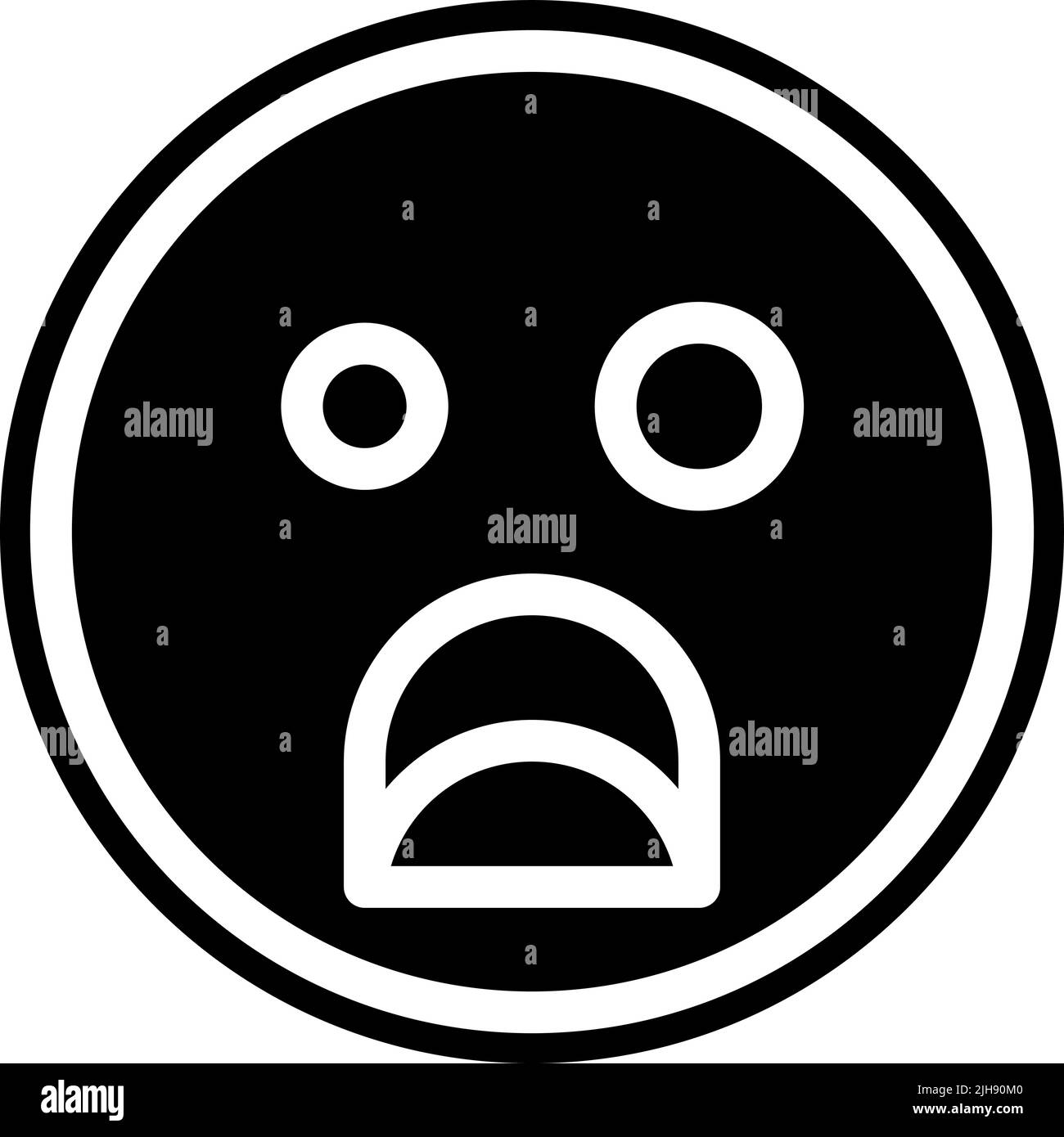 Shock emoji . Illustrazione Vettoriale