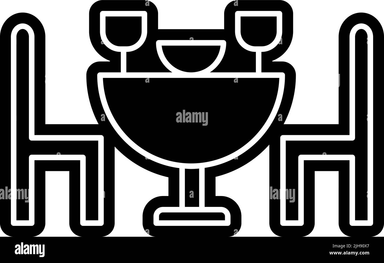 Mobili tavolo da cucina . Illustrazione Vettoriale