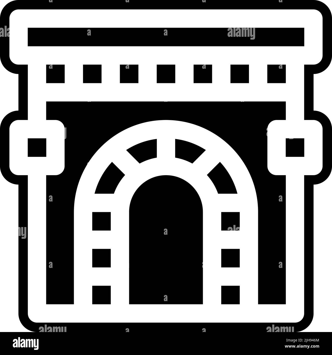 Tunnel autostradale . Illustrazione Vettoriale