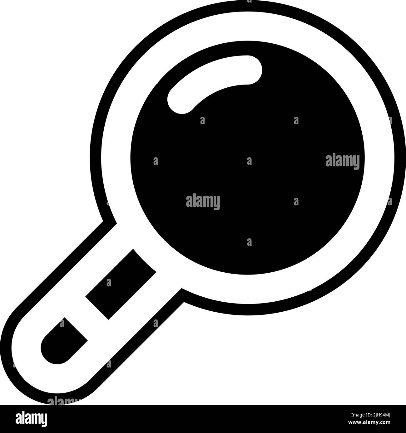 Lente di ingrandimento da laboratorio . Illustrazione Vettoriale