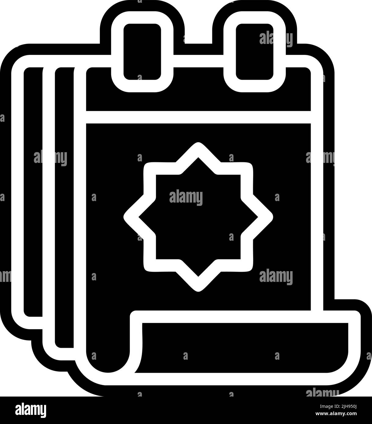 Calendario Ramadan . Illustrazione Vettoriale