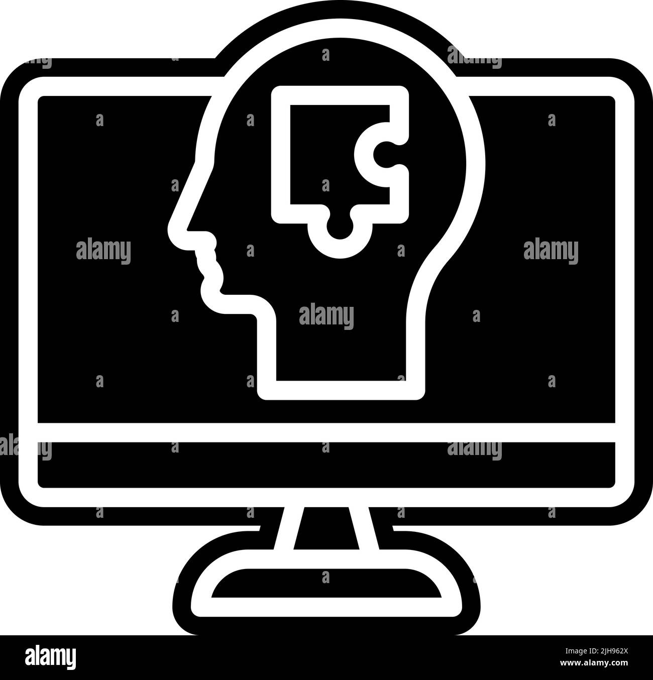 Risoluzione dei problemi di formazione online . Illustrazione Vettoriale