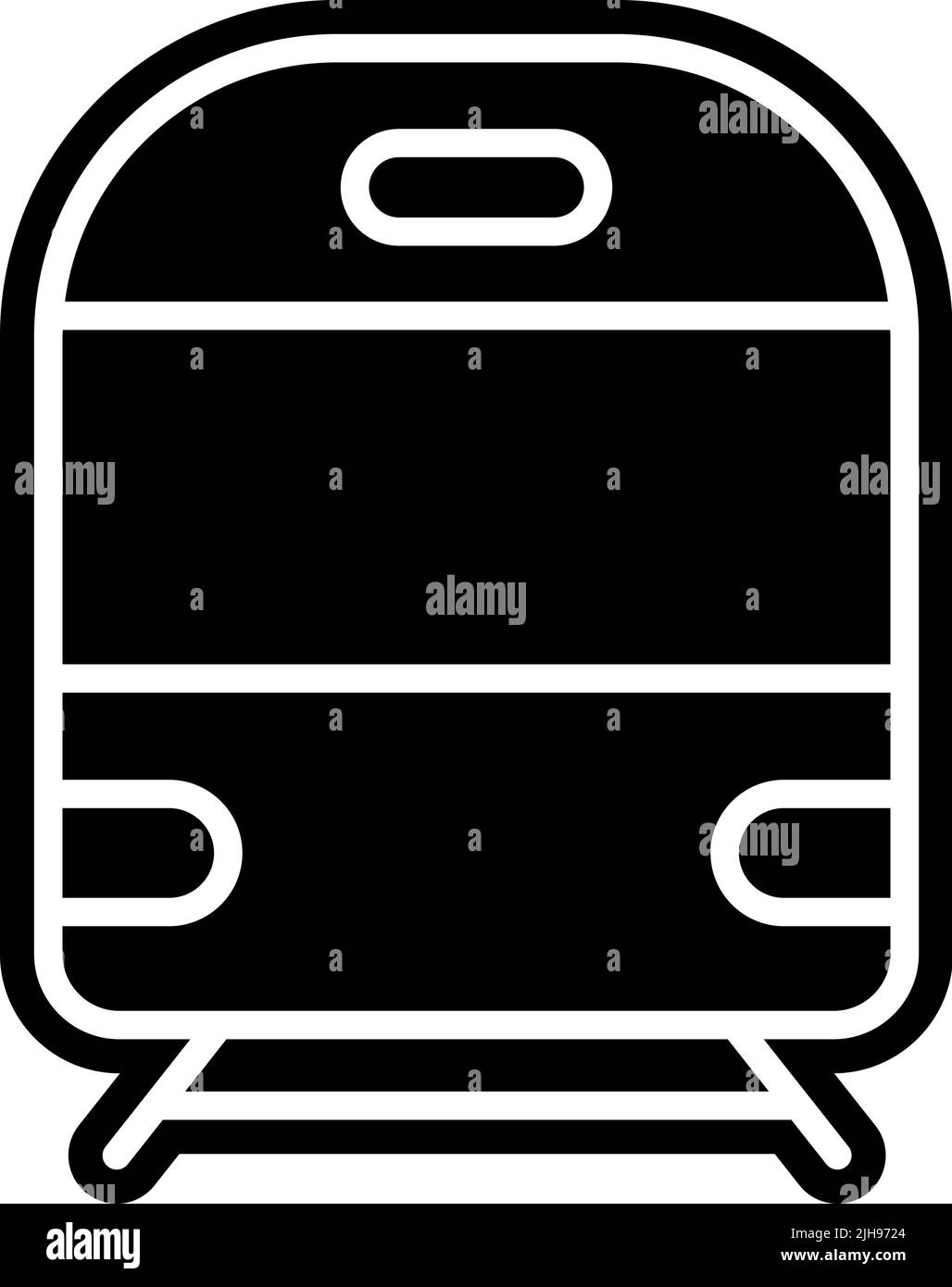 Ferrovia di trasporto . Illustrazione Vettoriale