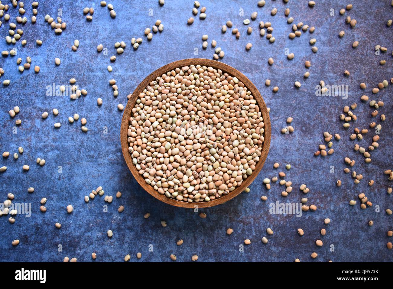 Fagioli di Cowpea secchi interi crudi Foto Stock