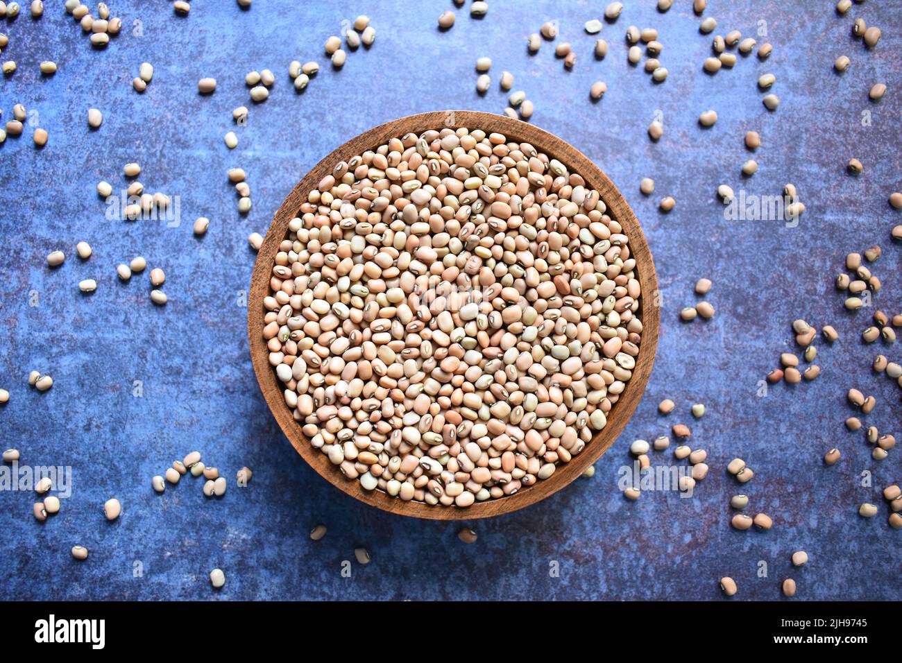 Fagioli di Cowpea secchi interi crudi Foto Stock