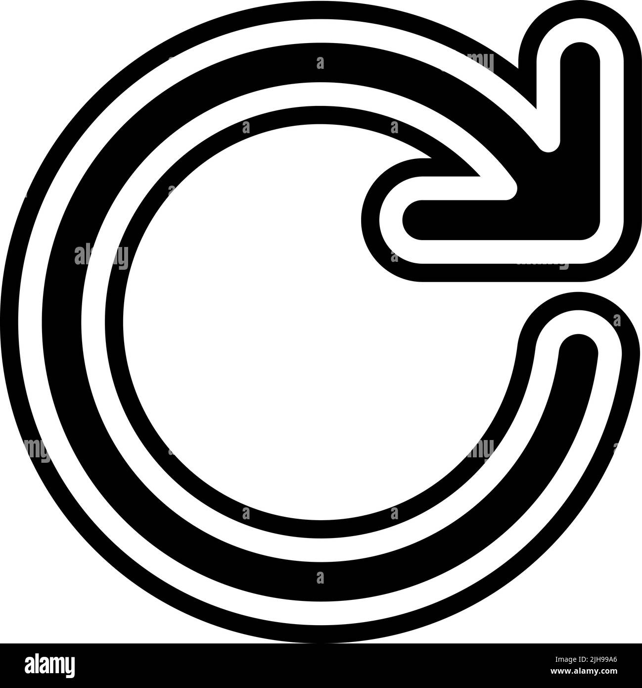 Freccia Ripeti . Illustrazione Vettoriale