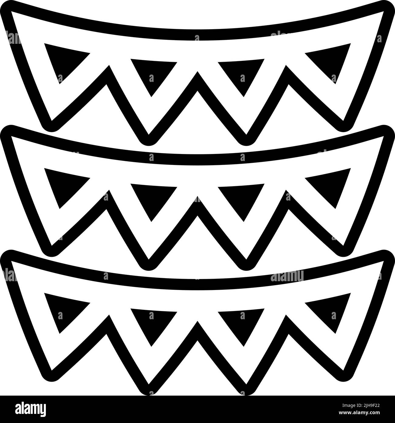 Ghirlanda del Cile . Illustrazione Vettoriale