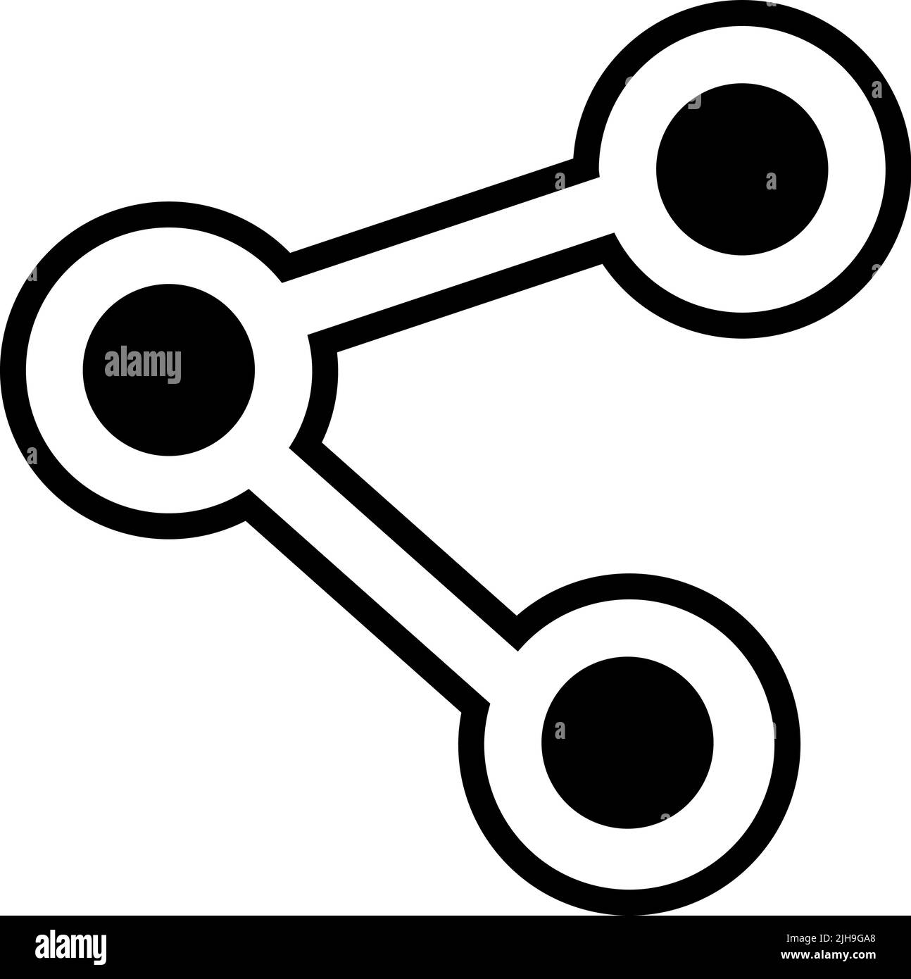 Condivisione interfaccia utente Essentials . Illustrazione Vettoriale