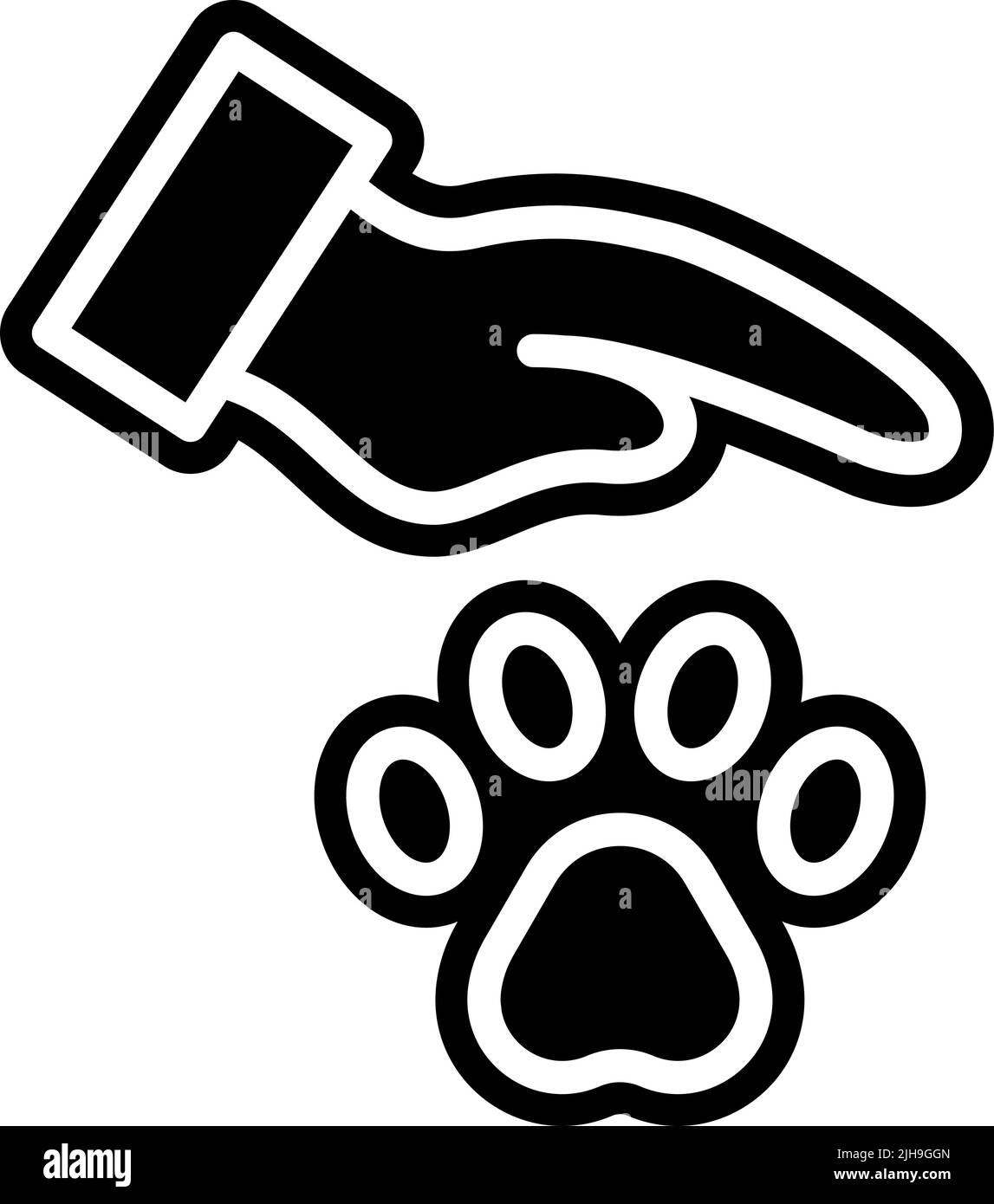 Donazioni cura degli animali . Illustrazione Vettoriale