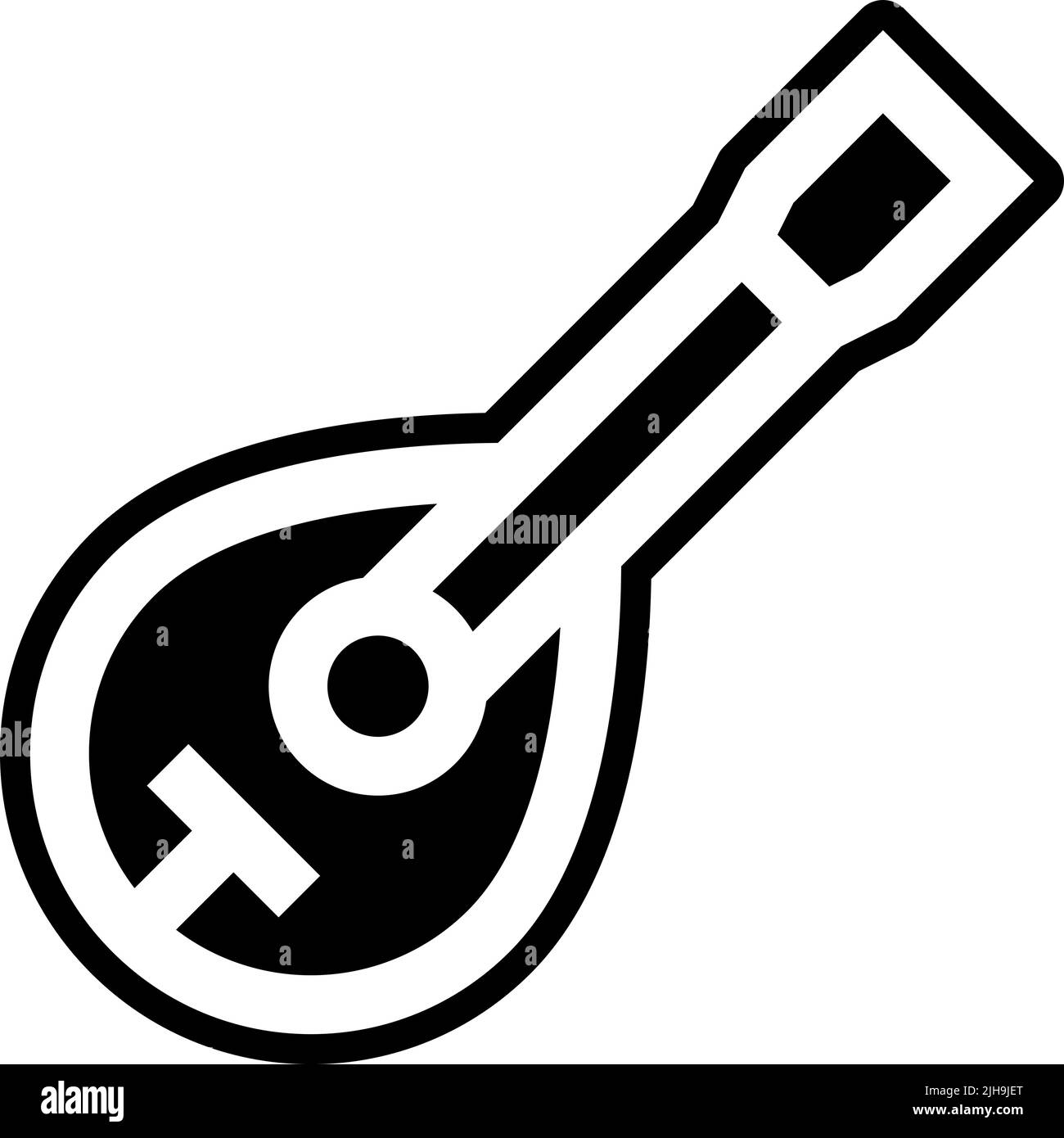 Italia mandolino . Illustrazione Vettoriale