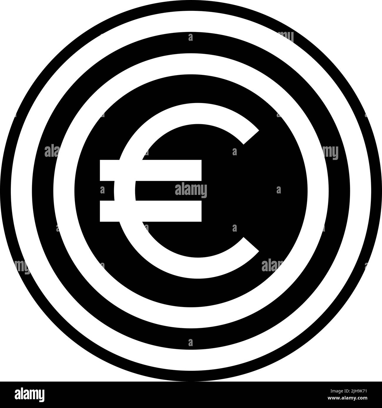Italia euro . Illustrazione Vettoriale