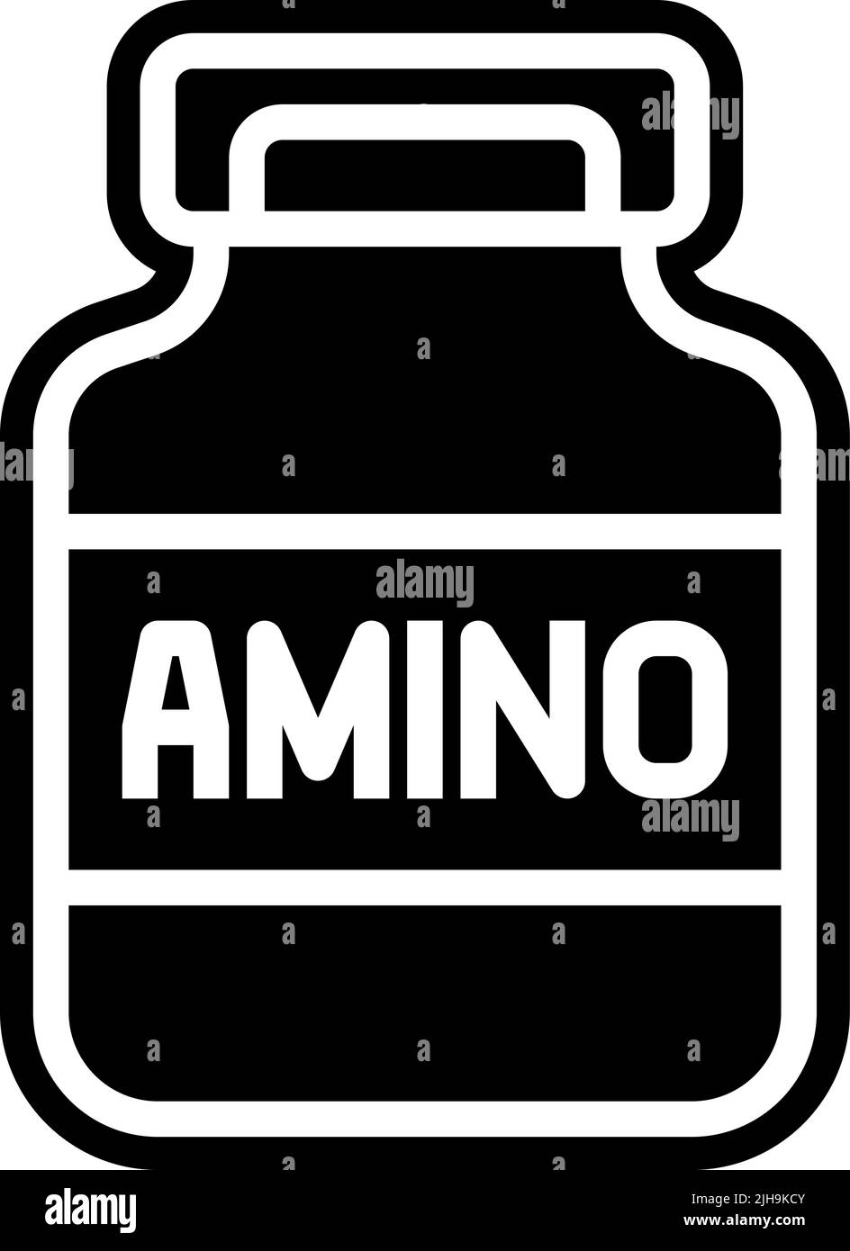 Dieta sportiva aminoacidi . Illustrazione Vettoriale