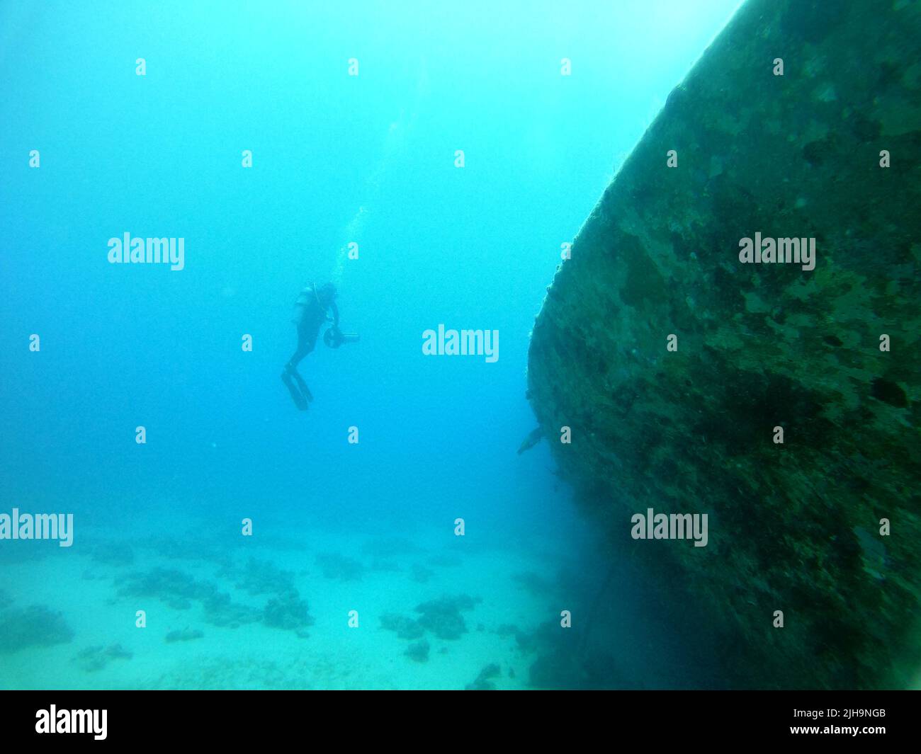 Inquinamento marino nei metalli e in altri rifiuti nel Mar Rosso Foto Stock