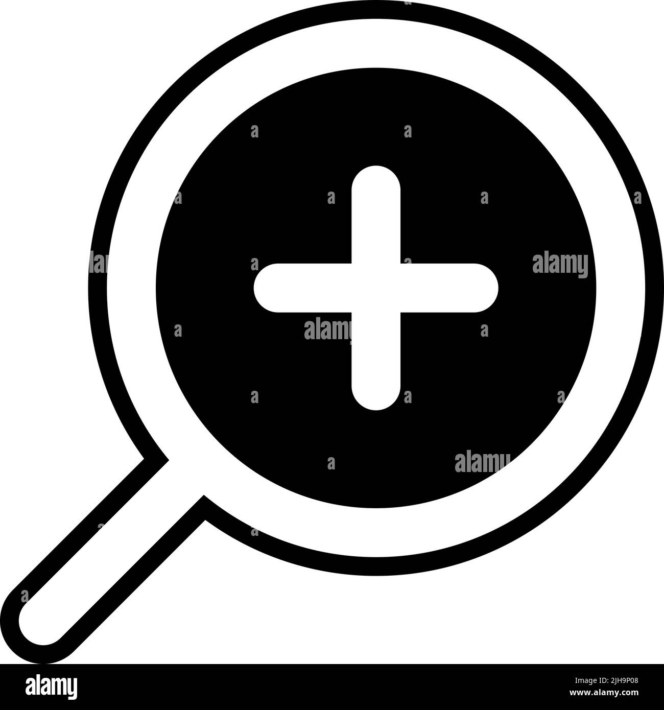 Interfaccia utente zoom avanti . Illustrazione Vettoriale