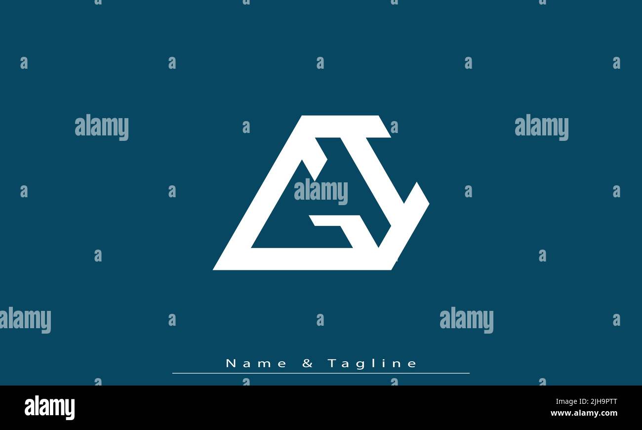 Lettere alfabetiche iniziali logo monogramma GI , IG Illustrazione Vettoriale