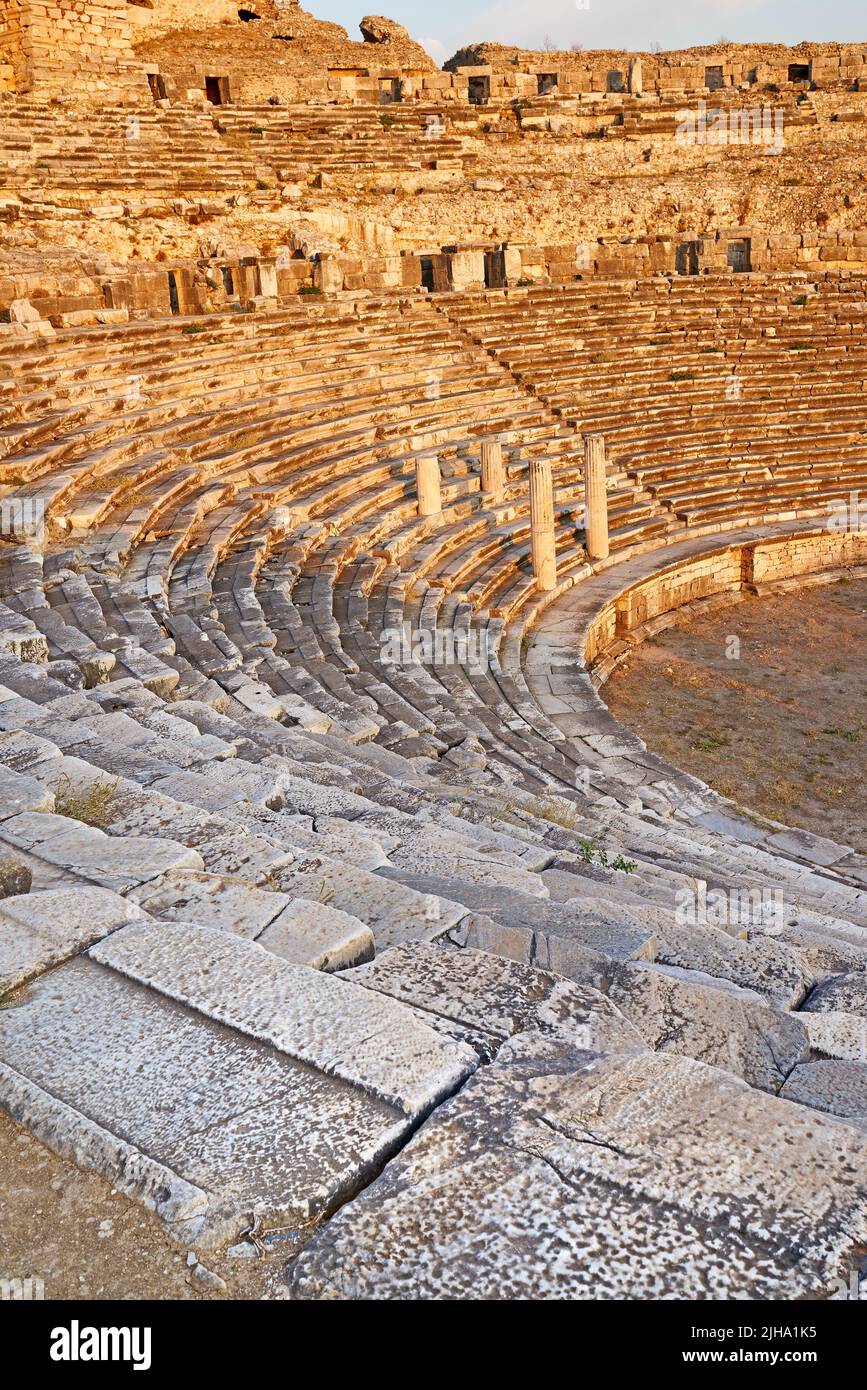 Foto di Miletus. Mileto era un'antica città greca sulla costa occidentale dell'Anatolia, vicino alla foce del fiume Maeander nell'antica Caria. ITS Foto Stock