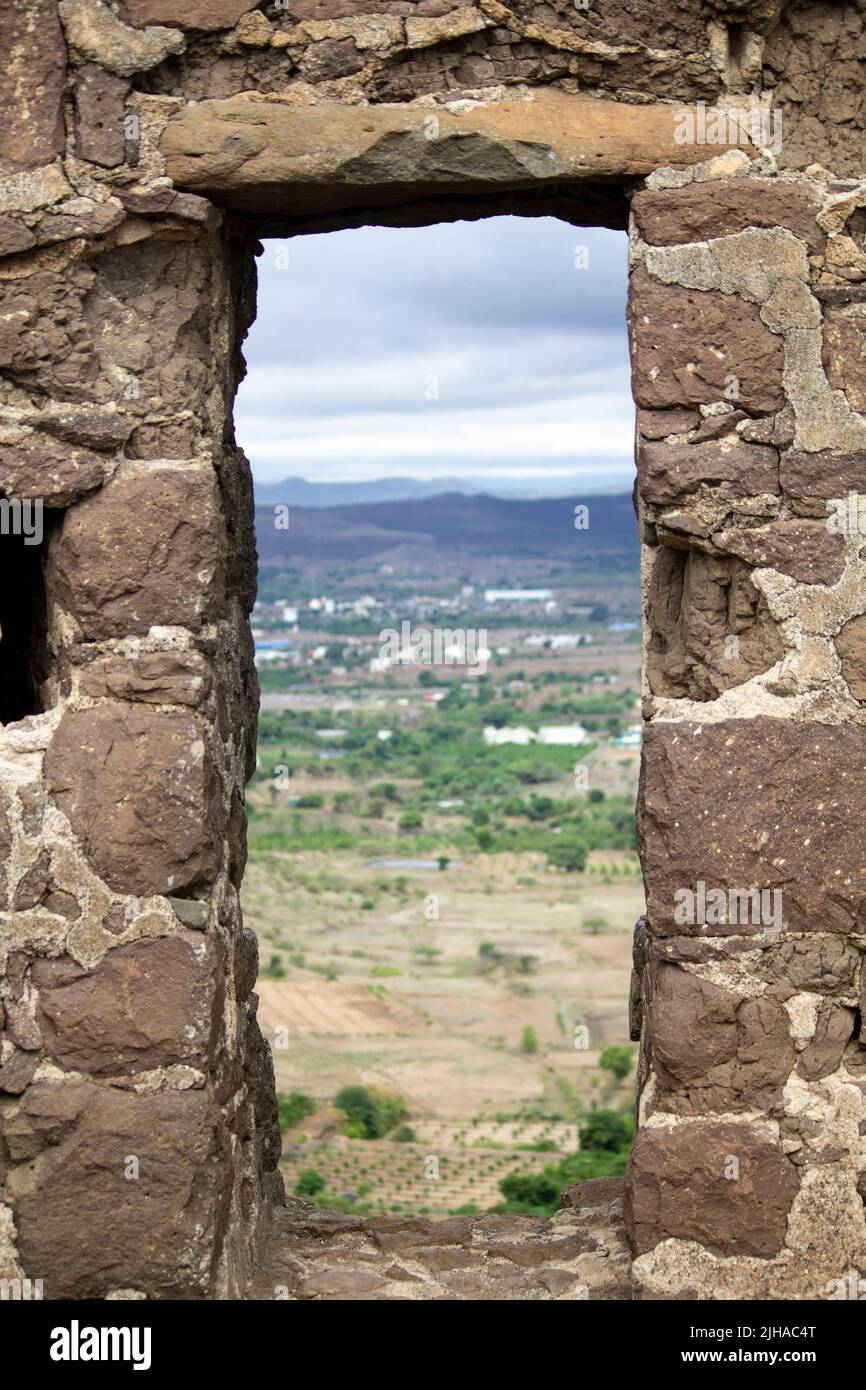 porta d'ingresso fort, fortezze di maharashtra Foto Stock