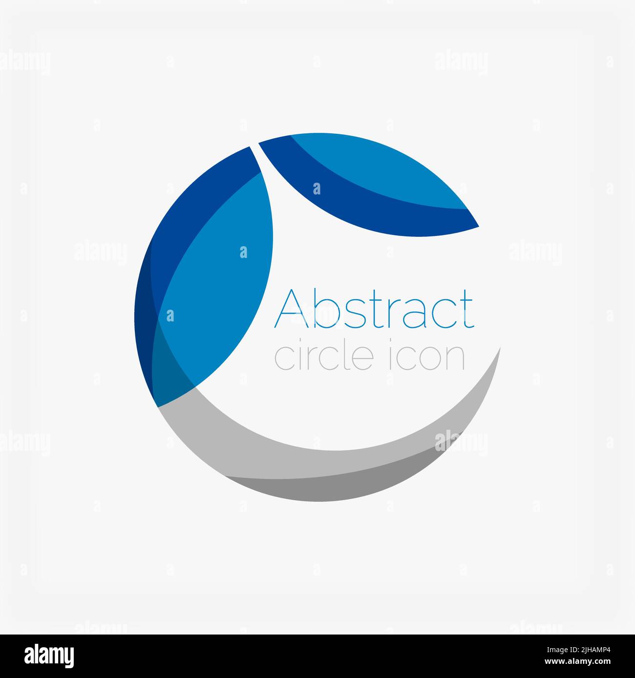 Cerchio forma astratta logo. Illustrazione Vettoriale Illustrazione Vettoriale