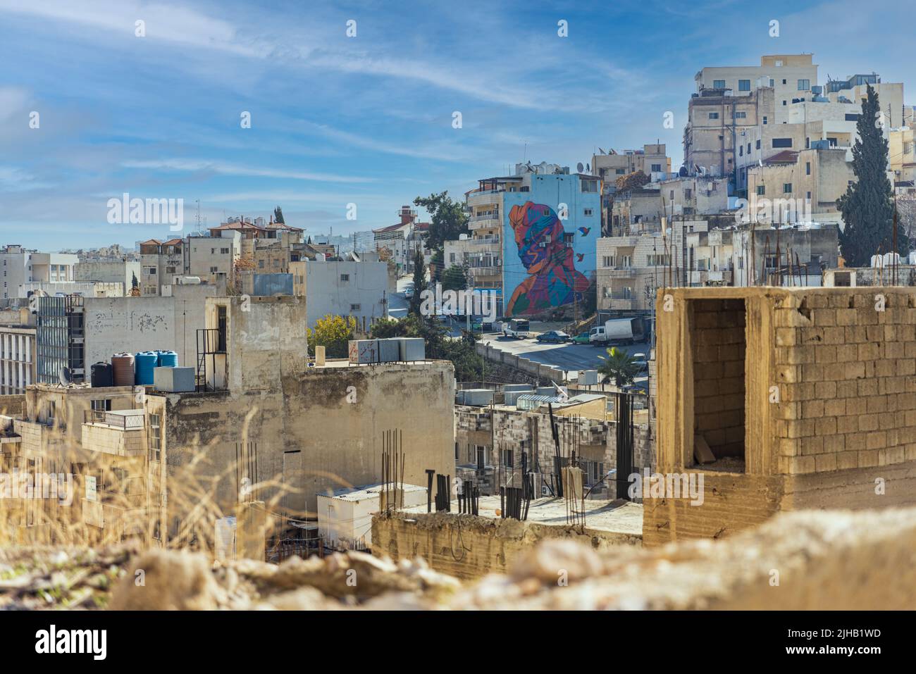 Amman City la capitale della Giordania Foto Stock