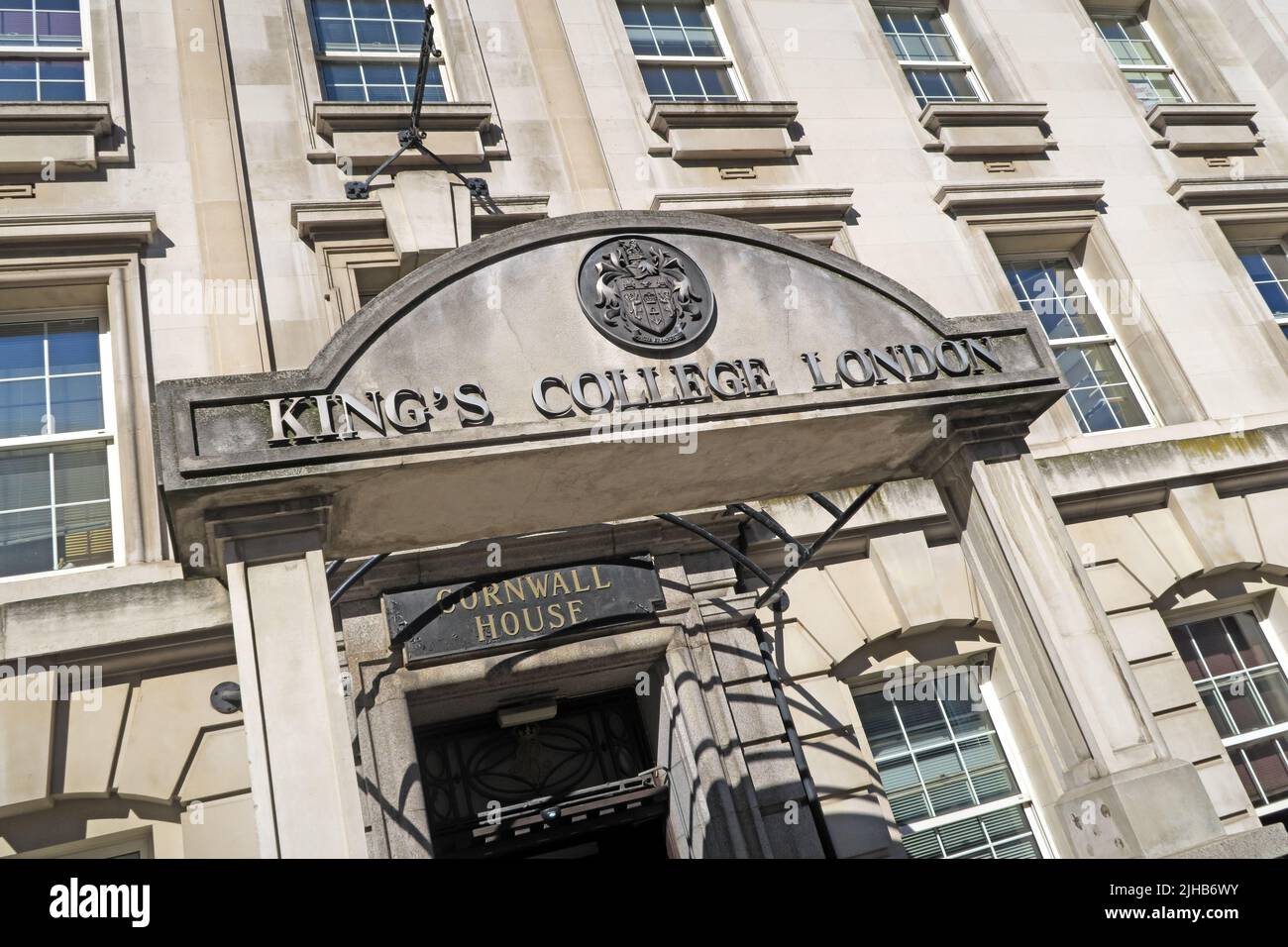 Kings College University London Building, 57 Waterloo Road, Londra, Inghilterra, Regno Unito, SE1 8WA Foto Stock