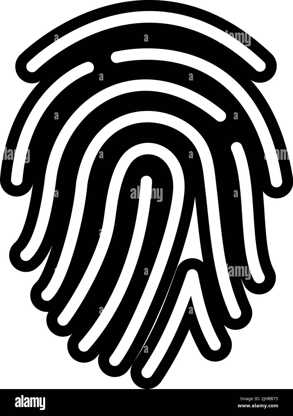 Biometria dell'intelligenza artificiale . Illustrazione Vettoriale