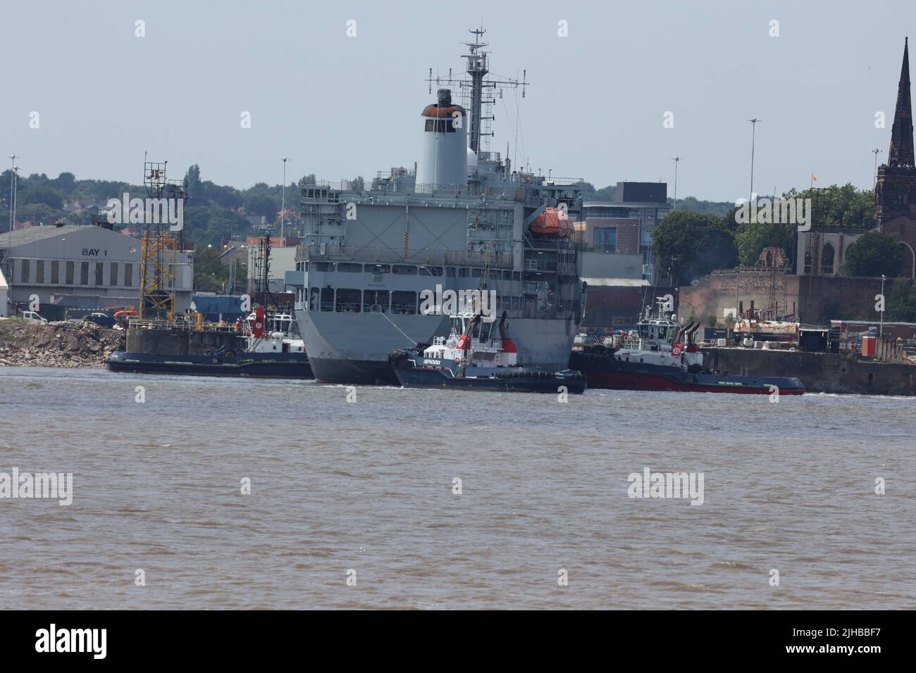 Ex Fort Rosalie, ora Una nave della marina egiziana Foto Stock