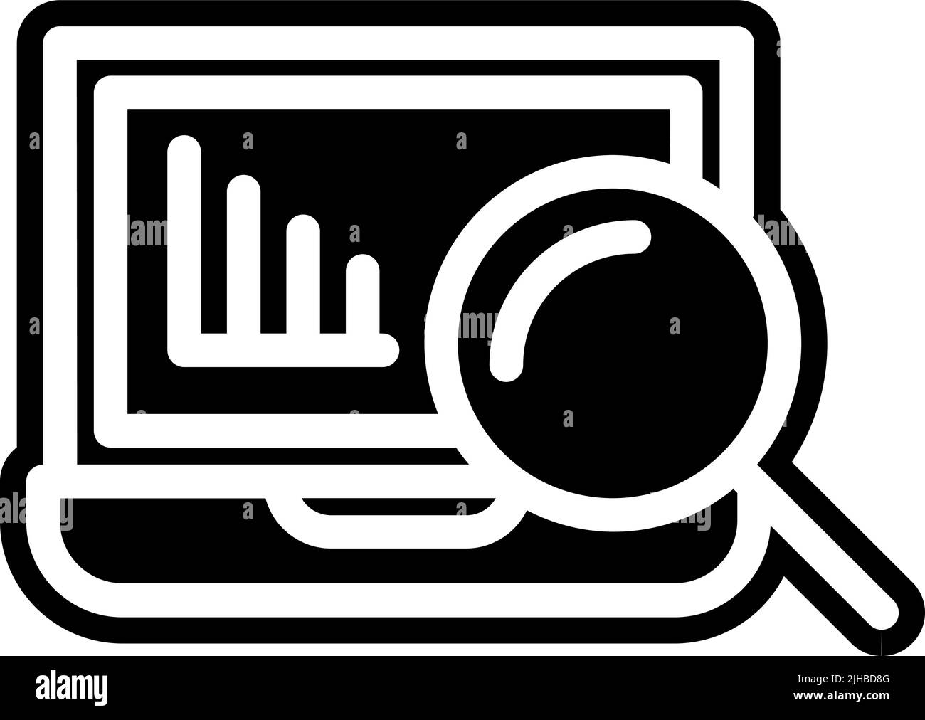 Analisi dei dati aziendali . Illustrazione Vettoriale