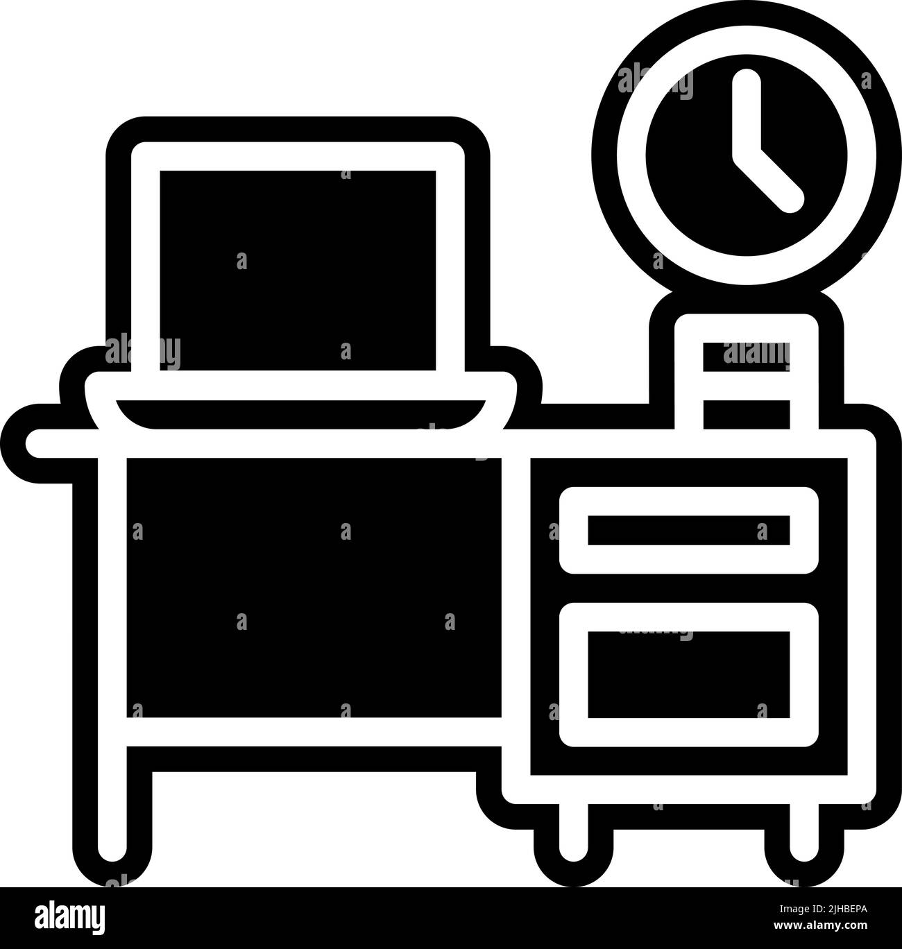 Ufficio creatore di contenuti . Illustrazione Vettoriale