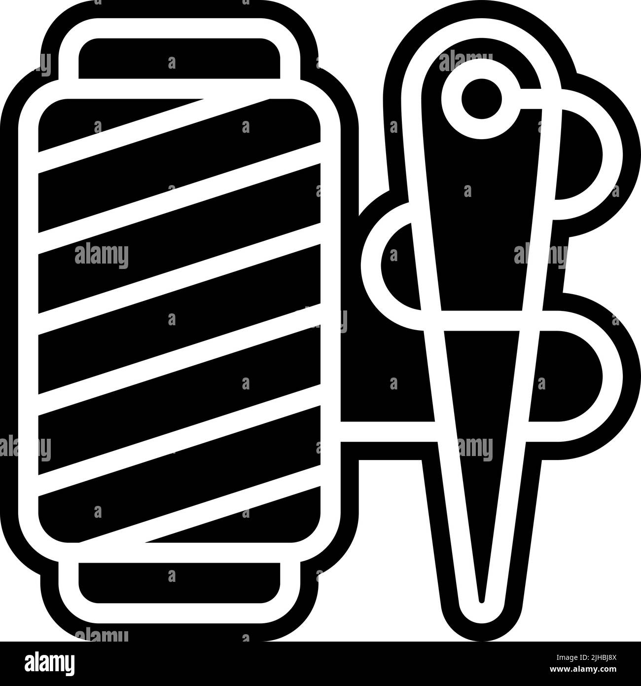 Temi educativi cucire . Illustrazione Vettoriale